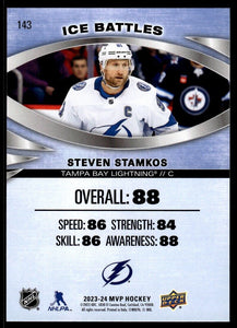Steven Stamkos 2023 2024 Upper Deck MVP Ice Battles Series Mint Card #143