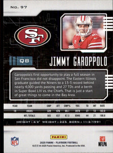 Jimmy Garoppolo 2020 Panini Playbook Series Mint Card #97