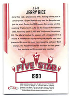 Jerry Rice 2023 Sage Five Star 1990 Series Mint Card #FS-3
