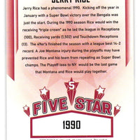 Jerry Rice 2023 Sage Five Star 1990 Series Mint Card #FS-3