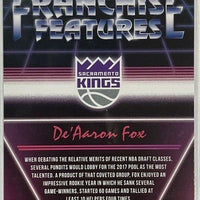 De'Aaron Fox 2018 2019 Panini Donruss Franchise Features Series Mint Card #26