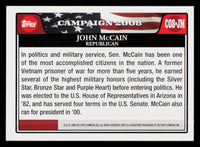 John McCain 2008 Topps 2008 Campaign Series Mint Card #C08-JM
