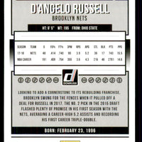 D'Angelo Russell 2018 2019 Panini Donruss Holo Orange Laser Series Mint Card #116