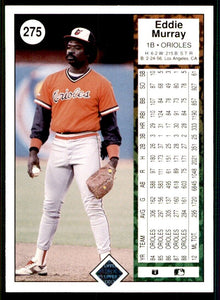 Eddie Murray 1989 Upper Deck Series Mint Card #275