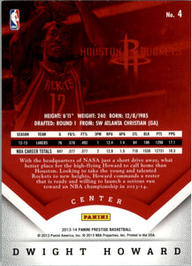 Dwight Howard 2013 2014 Panini Prestige Series Mint Card #4