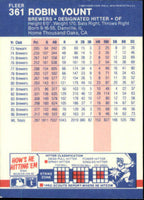 Robin Yount 1987 Fleer Series Mint Card #361
