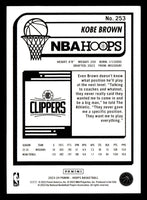 Kobe Brown 2023 2024 Panini Hoops Series Mint Rookie Card #253
