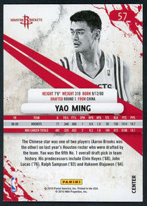 Yao Ming 2010 2011 Rookies and Stars Series Mint Card #57