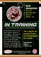 Sam Bradford 2010 Sage HIT Mint ROOKIE Card #70
