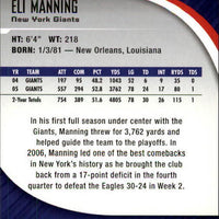 Eli Manning 2006 SP Authentic Series Mint Card #57