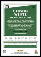 Carson Wentz 2020 Donruss Series Mint Card #205
