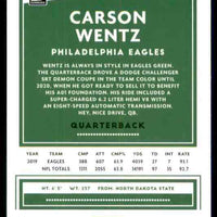 Carson Wentz 2020 Donruss Series Mint Card #205