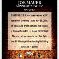 Joe Mauer 2011 Topps Diamond Anniversary Series Mint Card #HTA-15