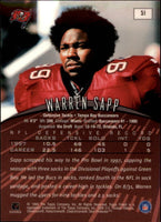 Warren Sapp 1998 Topps Finest Series Mint Card #51
