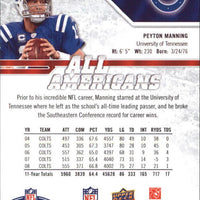 Peyton Manning 2009 Upper Deck Draft Edition All Americans Series Mint Card #287