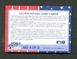 Gary Carter 1987 Fleer World Series Mint Card #4