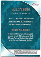 CJ Stroud 2023 Sage Series Mint Rookie Card #1
