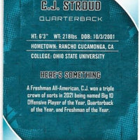 CJ Stroud 2023 Sage Series Mint Rookie Card #1