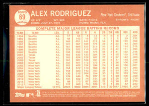 Alex Rodriguez 2013 Topps Heritage Series Mint Card #331
