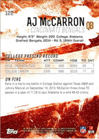 AJ McCarron 2014 Topps Fire Series Mint Rookie Card #122
