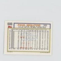 Paul Molitor 1992 Topps Micro Series Mint Card #600