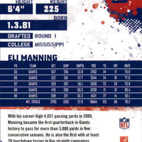 Eli Manning 2010 Score Series Mint Card #190