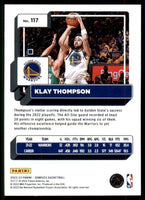 Klay Thompson 2022 2023 Panini Donruss Mint Card #117
