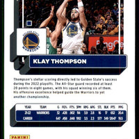 Klay Thompson 2022 2023 Panini Donruss Mint Card #117