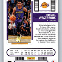 Russell Westbrook 2022 2023 Panini Contenders Game Ticket Bronze Series Mint Card #50