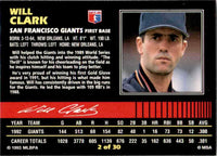 Will Clark 1993 Post Cereal Series Mint Card #2

