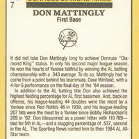 Don Mattingly 1985 Donruss Diamong King Series Mint Rookie Card #7