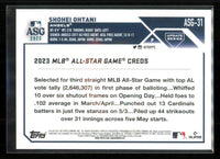 Shohei Ohtani 2023 Topps Update All-Star Game Series Mint Card #ASG-31
