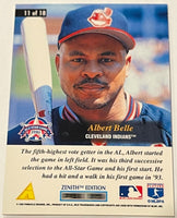 Albert Belle 1995 Pinnacle Zenith All-Star Salute Series Mint Card #11
