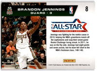 Brandon Jennings 2010 2011 Panini Season Update Rookie Challenge All-Star Series Mint Card #8
