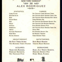 Alex Rodriguez 2011 Topps Allen & Ginter Series Mint Card #260