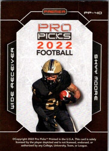 Skyy Moore 2022 Pro Picks Premier Series Mint Rookie Card #PP-40