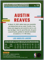 Austin Reaves 2023 2024 Panini Donruss Green Laser Holo Series Mint Card #18
