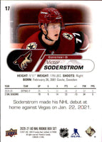 Victor Soderstrom 2020 2021 Upper Deck NHL Star Rookies Card #17
