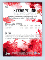 Steve Young 2014 Topps Fire Series Mint Card #36
