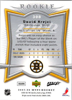 David Krejci 2007 2008 Upper Deck MVP Mint Rookie Card #308
