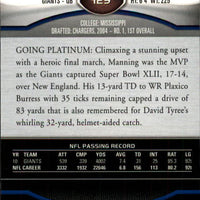 Eli Manning 2011 Topps Platinum Series Mint Card #129
