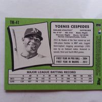 Yoenis Cespedes 2013 Topps Update 1971 Mini Series Mint Card #TM-41