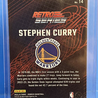 Stephen Curry 2023 2024 Donruss Retro Press Proof Purple Series Mint Card #14