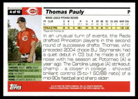 Thomas Pauly 2005 Topps Draft Picks Series Mint Rookie Card #4
