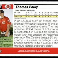 Thomas Pauly 2005 Topps Draft Picks Series Mint Rookie Card #4