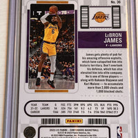 LeBron James 2022 2023 Panini Contenders Game Ticket GOLD Series Mint Card #36