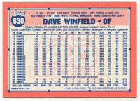 Dave Winfield 1991 O-Pee-Chee Series Mint Card #630
