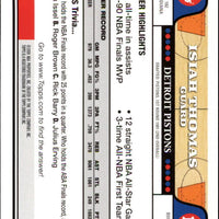 Isiah Thomas 2008 2009 Topps Series Mint Card #173