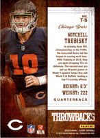 Mitchell Trubisky 2019 Score Throwbacks Series Mint Card #T-5
