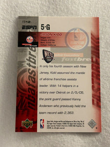 Jason Kidd 2005 2006 Upper Deck ESPN Fastbreak Mint Card #12